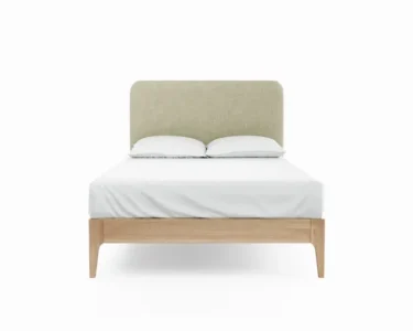 Lit Eden lit en bois avec tête de lit capitonnée-Lit Algerie1
