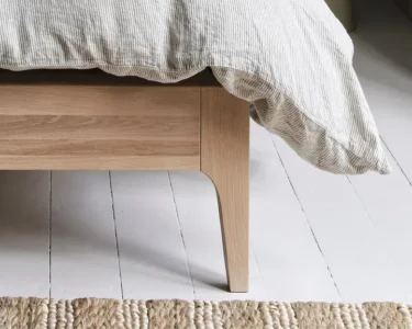 Lit Eden lit en bois avec tête de lit capitonnée-Lit Algerie4