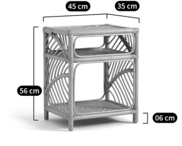 Table de nuit Algérie rotin done