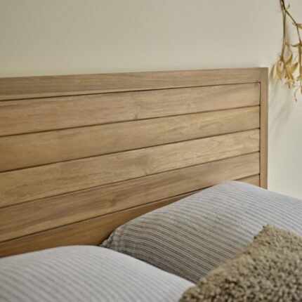 Tête de lit Texas en bois rouge