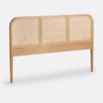 Tête de lit en bois de hêtre et cannage naturalis