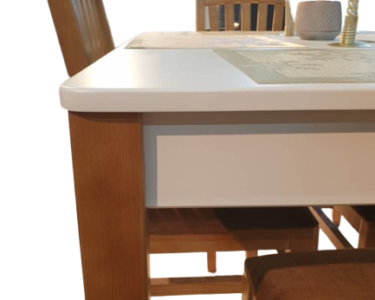 Table table salle a manger 120cm avec 4 chaises (2)