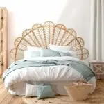 Tête de lit en rotin palmier