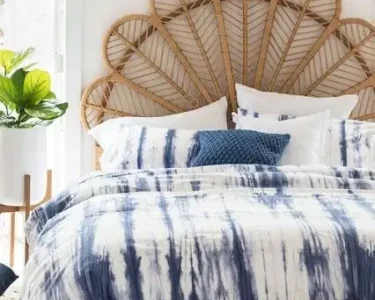 Tête de lit en rotin palmier