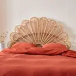 Tête de lit en rotin palmier