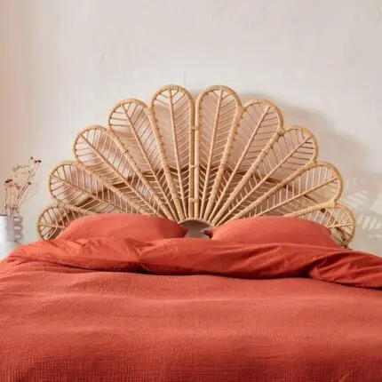 Tête de lit en rotin palmier