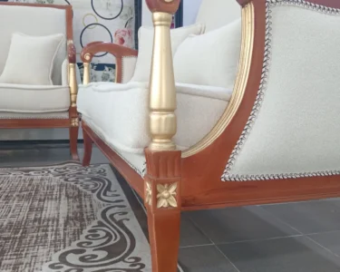 salon en hêtre sculpté king