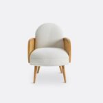 fauteuil rivage blanc face