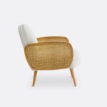 fauteuil rivage blanc cote