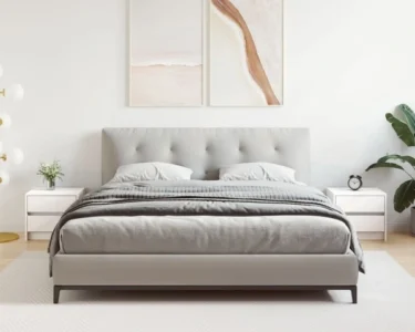 Table de nuit white 2 tiroirs mélamine (2)